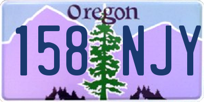 OR license plate 158NJY