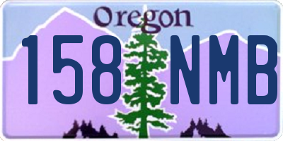 OR license plate 158NMB