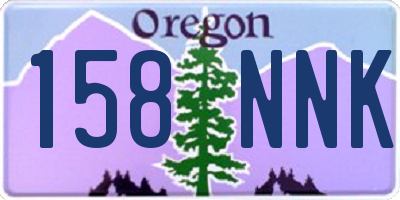 OR license plate 158NNK