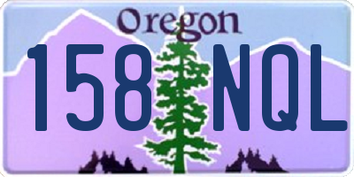 OR license plate 158NQL