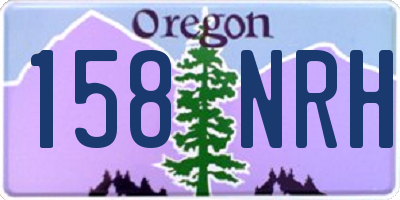 OR license plate 158NRH
