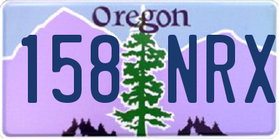 OR license plate 158NRX