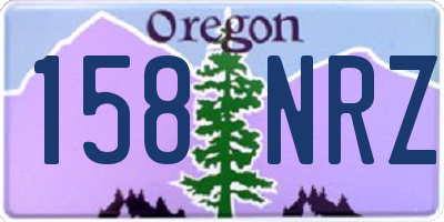 OR license plate 158NRZ