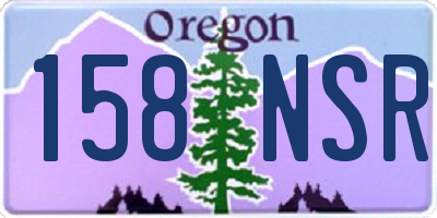 OR license plate 158NSR