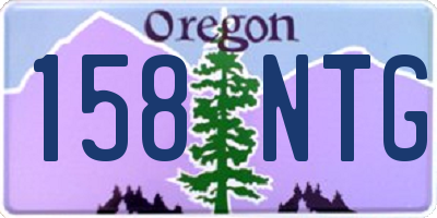OR license plate 158NTG