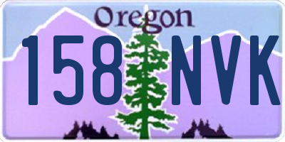 OR license plate 158NVK