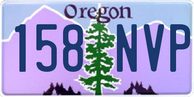 OR license plate 158NVP