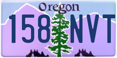 OR license plate 158NVT