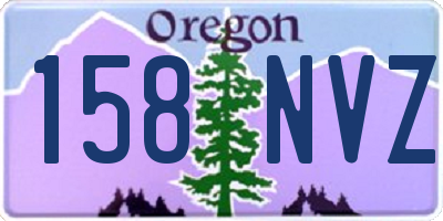 OR license plate 158NVZ