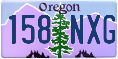 OR license plate 158NXG
