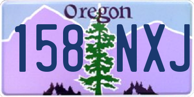 OR license plate 158NXJ