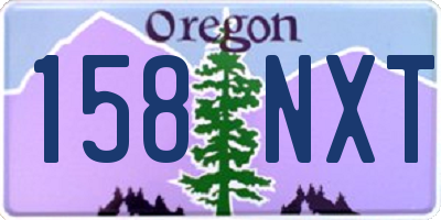 OR license plate 158NXT