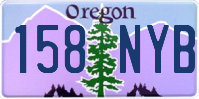 OR license plate 158NYB