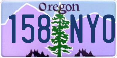 OR license plate 158NYO