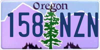 OR license plate 158NZN