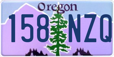 OR license plate 158NZQ