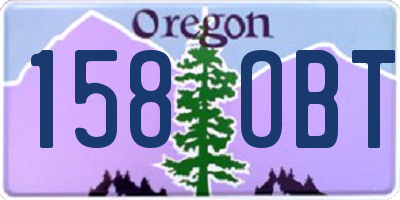OR license plate 158OBT