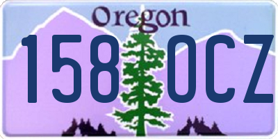 OR license plate 158OCZ