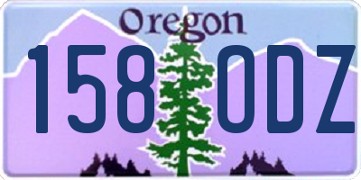 OR license plate 158ODZ