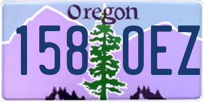 OR license plate 158OEZ