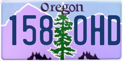 OR license plate 158OHD