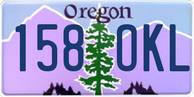 OR license plate 158OKL