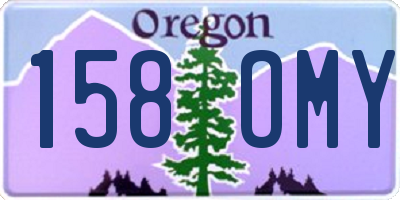 OR license plate 158OMY