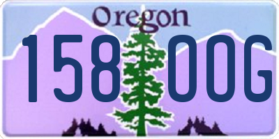 OR license plate 158OOG