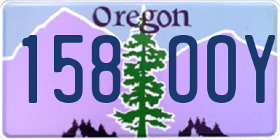 OR license plate 158OOY