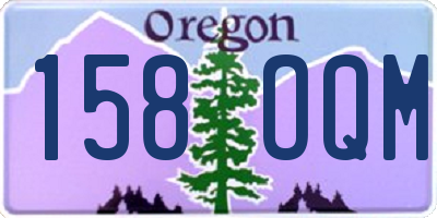OR license plate 158OQM