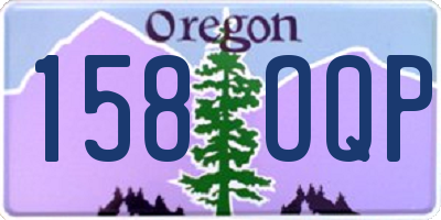 OR license plate 158OQP