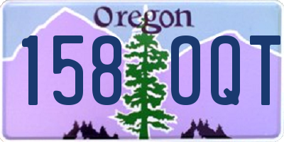 OR license plate 158OQT