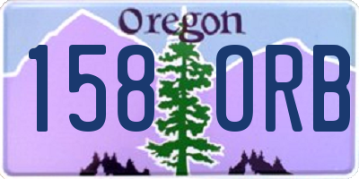 OR license plate 158ORB