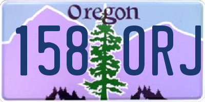 OR license plate 158ORJ