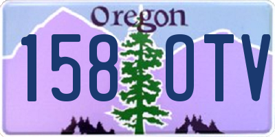 OR license plate 158OTV