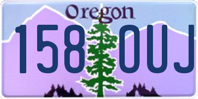 OR license plate 158OUJ