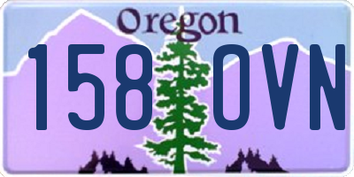 OR license plate 158OVN