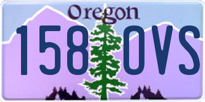 OR license plate 158OVS