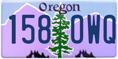 OR license plate 158OWQ