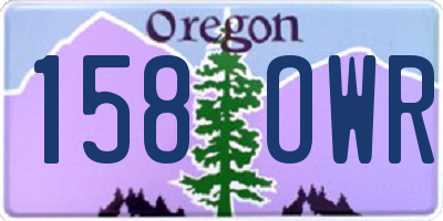 OR license plate 158OWR
