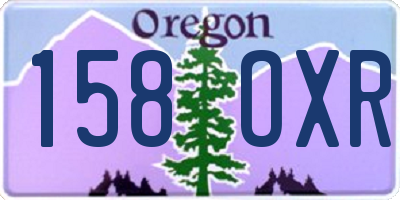 OR license plate 158OXR