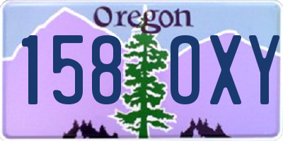 OR license plate 158OXY