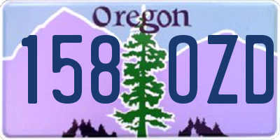 OR license plate 158OZD