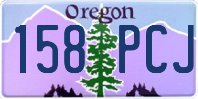 OR license plate 158PCJ