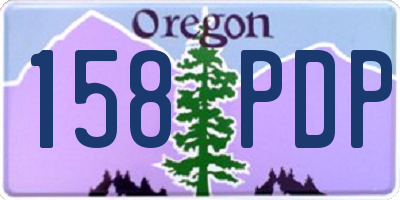 OR license plate 158PDP