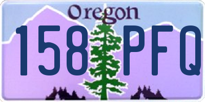 OR license plate 158PFQ