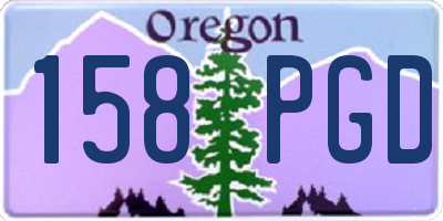OR license plate 158PGD