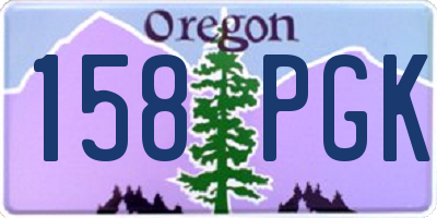 OR license plate 158PGK