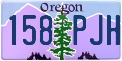 OR license plate 158PJH