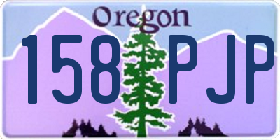 OR license plate 158PJP